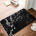 thumbnail image 4 of Honeii Falling Musical Pattern Door Mat, Welcome Door Mats Outdoor Indoor, Stain and Fade Resistant, Non-Slip Entry Matfor Bedroom, Bathroom, Kitchen, 4 of 7