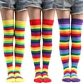 thumbnail image 3 of hwoehyo Women Purple Socks, Women Thigh High ,1 Pair, 3 of 7