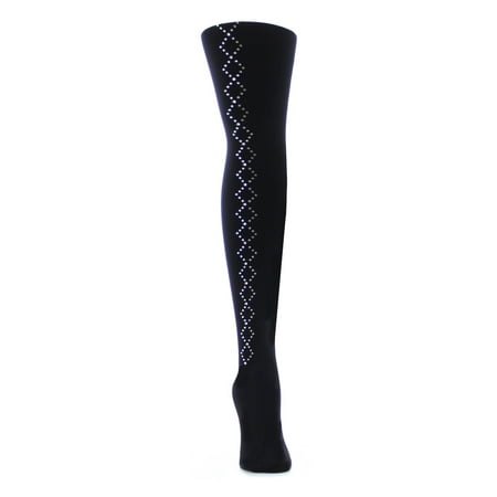 

MeMoi Diamond Studs Glam Tights - Mens - Male