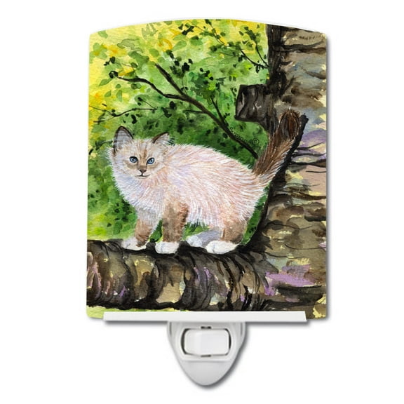 Caroline's Treasures SS8278CNL Cat - Birman Ceramic Night Light, 6x4x3", multicolor