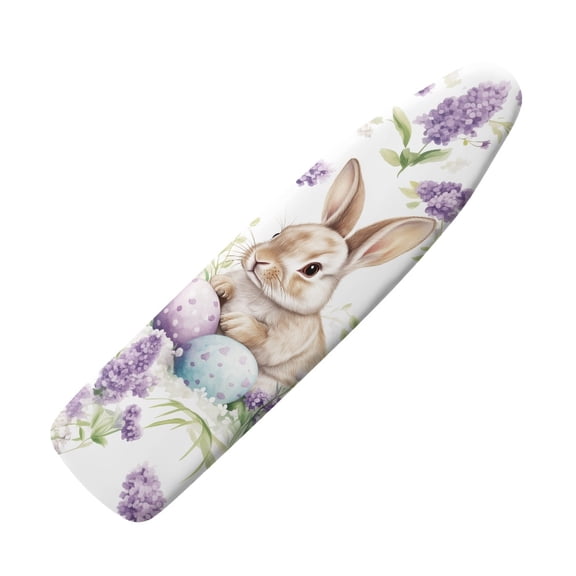 HELLHERO Rabbit Ironing Board Protector Cover Iron Board Covers with Hook and Loop Fastener Straps Water Repellent for 15x54 Inches