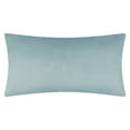 thumbnail image 5 of JWH Handmade Decorative Soft and Smooth Geometric Grid Velvet Throw Pillow Covers for Simple Decor 14x24inch Sky, 5 of 8