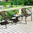 thumbnail image 4 of Gymax 6PCS Patio Rattan Dining Chair Outdoor Stackable Armchair Yard Garden Black, 4 of 10