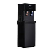 Magic Chef Bottom Loading Water Dispenser, Hot and Cold Water with Child Safety Lock and Certified BPA-Free Parts - Black
