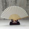 thumbnail image 3 of Ventiladores de bambú plegables, ventilador de mano de estilo oriental de 12 piezas Ventilador chino japonés para decoración de bricolaje Fiesta de baile de boda Verano, 3 of 5