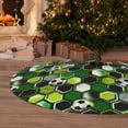 thumbnail image 6 of KLL 48" Christmas Tree Skirt Soccer1 Xmas Tree Skirts Mat for New Year Xmas Holiday Party Indoor Outdoor Home Decoration, 6 of 7