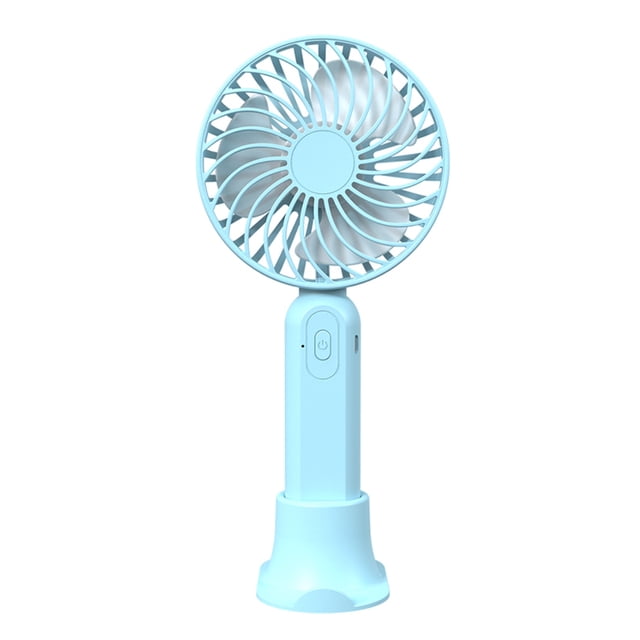 Irfora Mini ventilador de mano USB Ventilador de refrigeración recargable portátil al aire libre con soporte para teléfono móvil para viajes al aire libre Oficina en casa Irfora Ventilador de mano