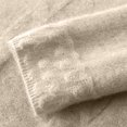thumbnail image 6 of MVRLSH Women's Oversized Sweaters for Women Lightweight Wool Knit V Neck Long Sleeve Casual Loose Pullover Fall Fashion Tops Cardigan Sweater Brown - L, 6 of 6
