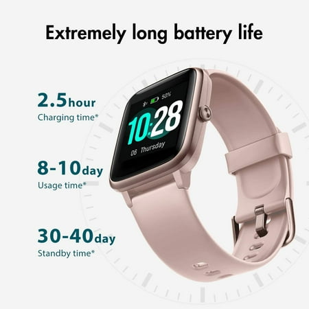 smartwatch with heart rate monitor and sleep tracker