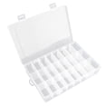 thumbnail image 1 of Caja organizadora de plástico OALCQ, 24 rejillas con divisores, transparente, 1 of 7