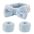 thumbnail image 3 of Bonita banda de peluche para lavarse la cara, banda para el cabello, mascarilla de maquillaje, funda a prueba de humedad, artefacto, toalla, anillo para el cabello, cuerda para la cabeza para mujer, 3 of 6
