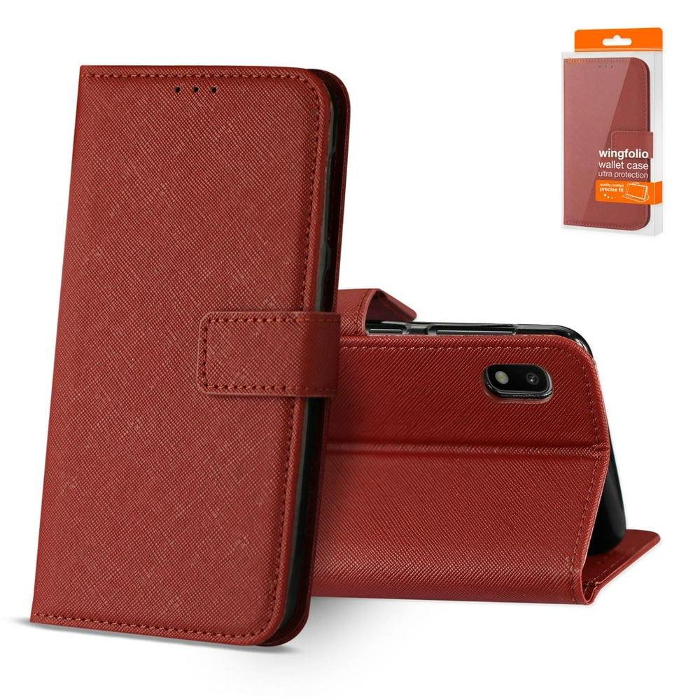 Samsung Galaxy A10 3-in-1 Wallet Case In Red - Walmart.com - Walmart.com