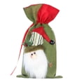 thumbnail image 1 of Kearding Bolsa de regalo pequeña de Navidad Reno Muñeco de nieve Papá Noel Cordón Bolsa de galletas de caramelo Bolsa de regalo de decoración de Kits de decoración para fiestas No.01 Kearding JR0718-01, 1 of 6