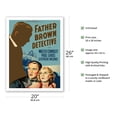 thumbnail image 2 of Father Brown Detective - Starring Walter Connolly and Paul Lukas - Vintage Film Movie Poster c.1934 - Fine Art Matte Paper Print (Unframed) 20x26in, 2 of 4