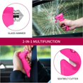 thumbnail image 4 of 2-Pack 3-in-1 Emergency Car Escape Tool - Window Breaker, Seatbelt Cutter with Reflective Strips, Vehicle Safety Device, 4 of 7