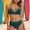 *Green, variant on ClodeEU Women's Halter Neck Bikini Set with Bow ,Comfortable Two Piece Swimsuit Army Green,Womens Plus L