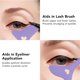 thumbnail image 3 of Eye Makeup Auxiliary Guard Tool, Reusable Silicone Eye Makeup Aid Tool with Cream Applicator for Women Eyeshadow Mascara Drawing Accessories(Purple), 3 of 5