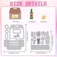 thumbnail image 2 of 1set Beer Box Cutting Dies Beer Cheers Card Making Die Cut Carbon Steel Die Cuts Stencils Card Scrapbooking Embossing Template for Dad DIY Paper Making Album Gift Celebrate Invitation Decor, 2 of 8