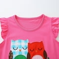 thumbnail image 6 of Toddler Girls Summer Outfits Cartoon Printed Sleeveless T Shirt Shorts Sets Size 1-7T, 6 of 6