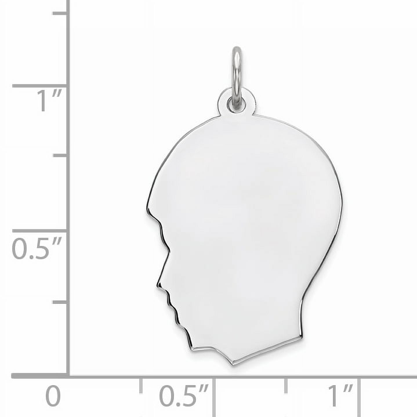 Sterling Silver Engravable Boy Disc Charm