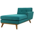 thumbnail image 1 of Modern Contemporary Urban Design Living Room Lounge Club Lobby Accent Sofa Chaise Chair, Fabric, Aqua Blue, 1 of 4
