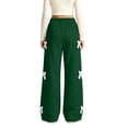 thumbnail image 6 of Edvintorg Girls Sweatpants Cute Bow Knot Elastic Waisted Loose Jogger Solid Color Wide Leg Casual Workout Pant with Pocket Girls Fashion Size 5-15, 6 of 7