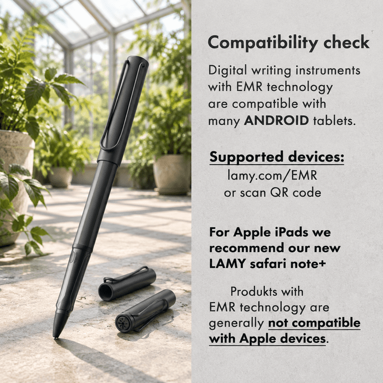 Black PC/EL Tip Stylus Pen for Wacom EMR Compatible Android Touchscreen ...