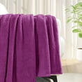 thumbnail image 4 of Exclusivo Mezcla Soft Fleece Throw Blanket for Couch, Super Soft Velvet Plush Bed Blanket, 50x60 Inches, Purple, 4 of 6