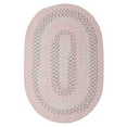 thumbnail image 2 of Colonial Mills 8' x 10' Pink, Gray and White Reversible Oval Nursery Rug, 2 of 2