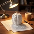 thumbnail image 5 of Elainilye Ceramic Pumpkin Set, Cream Embossed Distressed Texture, Table Centerpiece, Fall Thanksgiving Decor, Home Decoration, 5 of 6