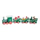 thumbnail image 2 of Decoraciones navideñas, adornos navideños, regalos navideños Juego de decoración navideña de escritorio con figuras de tren de madera Adornos de madera, 2 of 7