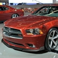 thumbnail image 5 of For 2011-2014 Dodge Charger STP-Style Black Front Bumper Body Kit Spoiler Lip, 5 of 5