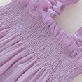 thumbnail image 6 of Fesfesfes Toddler Kids Dress Baby Girls Cute Solid Color Breathable Ruffles Elastic Band Suspenders Dress Skirt, 6 of 6