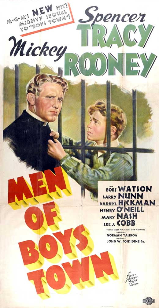 Men of Boys Town movie POSTER (Style C) (27" x 40") (1941)