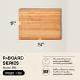 thumbnail image 2 of John Boos R-Board Reversible Wood Cutting Board, 24" x 18" x 1 1/2", Maple, 2 of 9