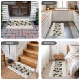 thumbnail image 6 of Botanical Flowers Door Mat&nbsp;Indoor Outdoor Entrance, Non Slip Rug for Kitchen Bathroom Entryway Rug, Farmhouse Floral Beige Wooden Grain Washable Doormat Floor Mat for Office 24x36 Inch, 6 of 8
