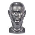 thumbnail image 1 of Cabeza de Maniquí Masculino Yuyangstore 23 Pulgadas 33 CM Gris Plateado, 1 of 8