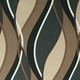 thumbnail image 4 of No. 918 Fantasia Ogee Print Semi-Sheer Grommet Curtain Panel, 48"x84", Charcoal, 4 of 5