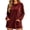 Solid color, variant on NominalSnug Women's Velvet Long Sleeve Tunic Top Casual Crew Neck Loose‑Fit Shirt With Front Pockets