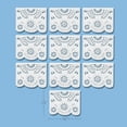 thumbnail image 3 of White Papel Picado Mexican Plastic Banner (1 Pack) - 1 x 10 Large Panels / 16 Feet Long - Great Decor for Wedding Streamers, Baptism Decorations, Showers and More by Ole Rico, 3 of 6