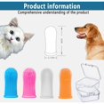 thumbnail image 2 of Juego de 4 paquetes de cepillo de dientes para perros, kit de cepillo de dientes para dedos, higiene bucal para perros, cerdas para el cuidado dental para cachorros, gatos y mascotas pequeñas, 2 of 5