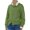 Green, variant on Kureaily Solid Color Asymmetrical Button Front Open Front Cardigan Loose Fit Casual Knit Sweater Jacket Round Neck Outerwear Solid Color Cardigan