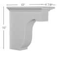 thumbnail image 2 of Ekena Millwork 4 7/8"W x 10"D x 10"H Legacy Bracket, 2 of 2