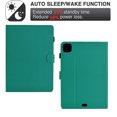 thumbnail image 4 of Case for iPad Pro 11 2024, Carbon Fiber Texture PU Leather Multi-Angle Viewing Stand Shockproof Flip Case with Card Slots Magnetic Clasp, for iPad Pro 11 2024, Light Green, 4 of 6