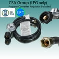 thumbnail image 3 of Single Burner Propane Stove with Propane Adapter Hose 13000 BTU Propane Burner One-piece Panel Design for Outdoor Cooking,Emergency, 3 of 9