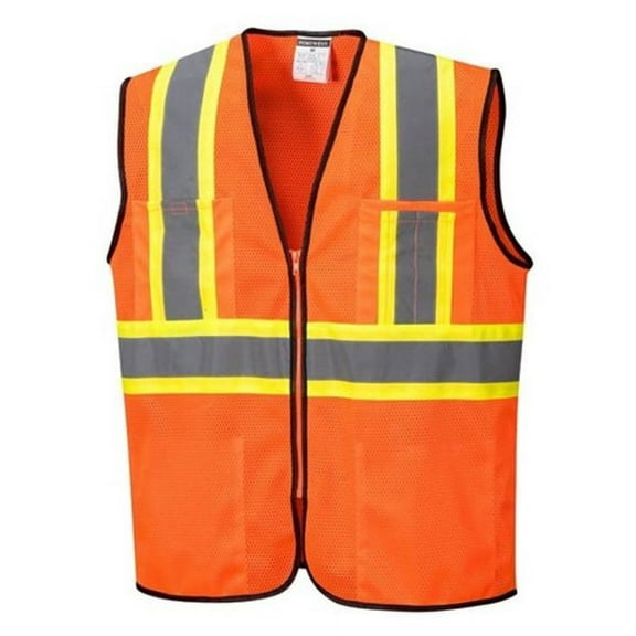 Portwest US381 Frisco Lightweight Cool Contrast Vest Orange, Large