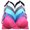 Assorted Color (6 Pack), variant on Angelina Wire-Free Demi-Cup Floral Lace Bras with Wide-Wing Support (6-Pack)