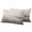 Silver Beige, variant on Grey Ombre Outdoor Pillow Covers 20x12 Set of 2, Waterproof Patio Throw Pillowcase Protectors, Summer Minimalist Ocean Waves Lumbar Decorative Pillow Shams Cushion Covers for Seat Bed Couch Sofa
