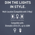 thumbnail image 3 of Legrand HCL453PMMW Radiant 450 Watt 120 Volt Multi-Location Master Dimmer Switch Wall, 3 of 6
