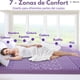 thumbnail image 3 of Sobrecolchón Zomilux Colchoneta Memory Foam Ultra Suave con Lavanda Relajante 7 Zonas de Confort Queen Size, 3 of 4